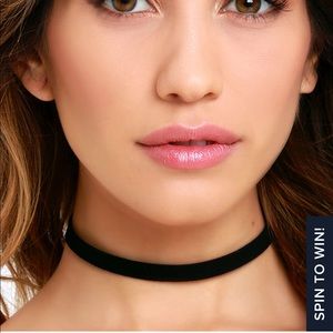 NWOT Day of Zest Black Choker Necklace